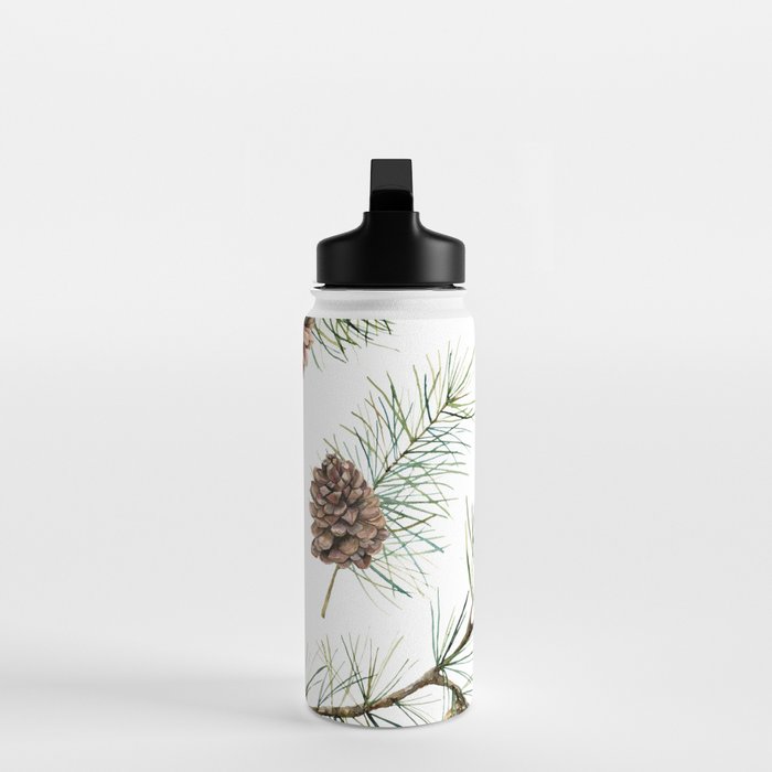 Festive Pinecones Water Bottle Gallery Image 3
