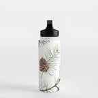 Festive Pinecones Water Bottle Gallery Image 3