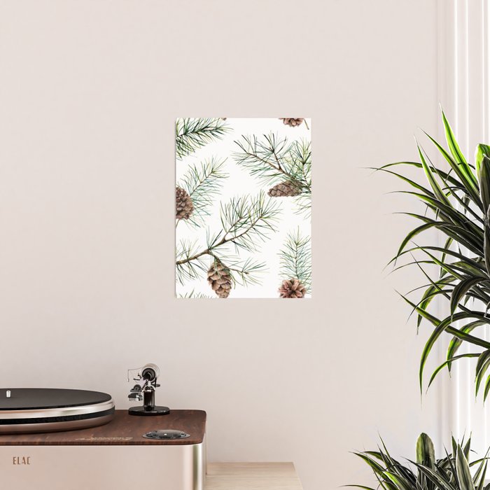 Festive Pinecones Poster Gallery Image 2