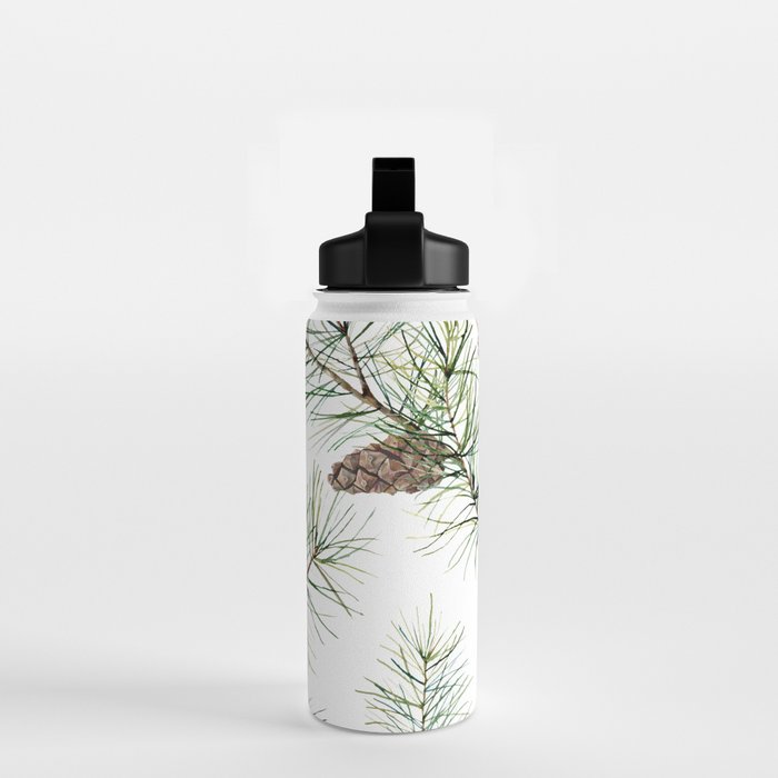 Festive Pinecones Water Bottle Gallery Image 2