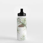 Festive Pinecones Water Bottle Gallery Image 2
