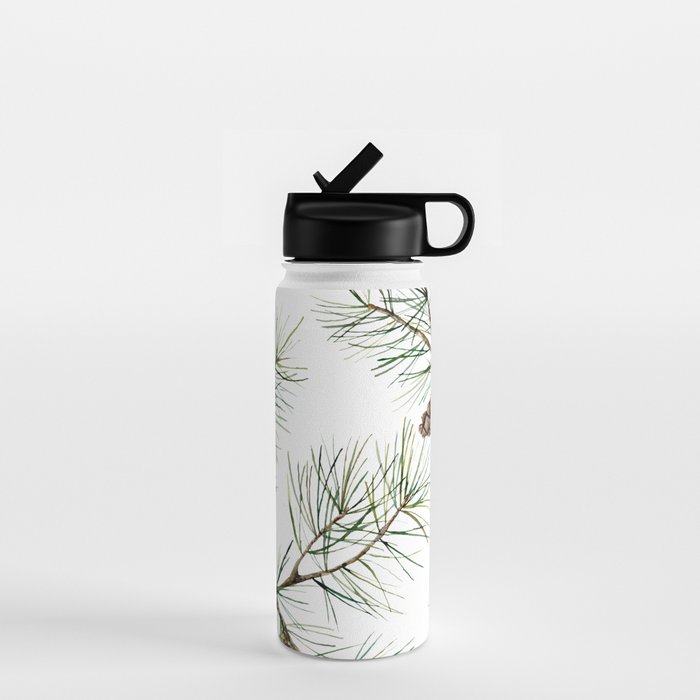Festive Pinecones Water Bottle Gallery Image 1