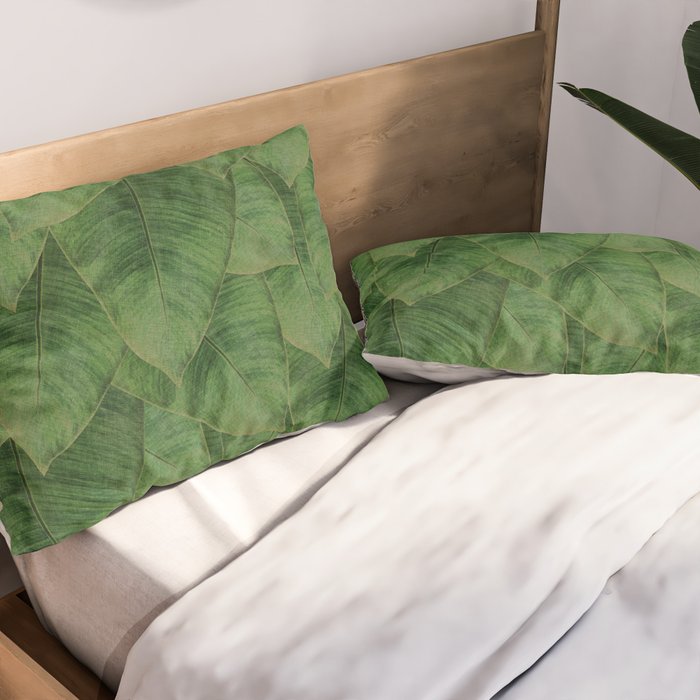 Banana Leaf III Pillow Sham Gallery Image 2