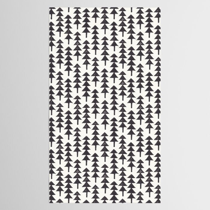 Linocut Forest Tablecloth Gallery Image 2