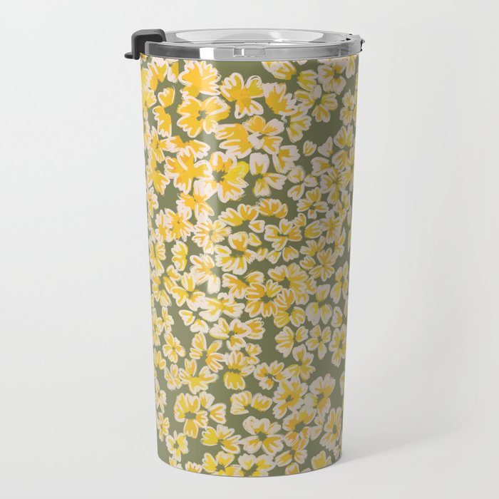 Bohemian Wildflower Meadow Travel Mug Gallery Image 3