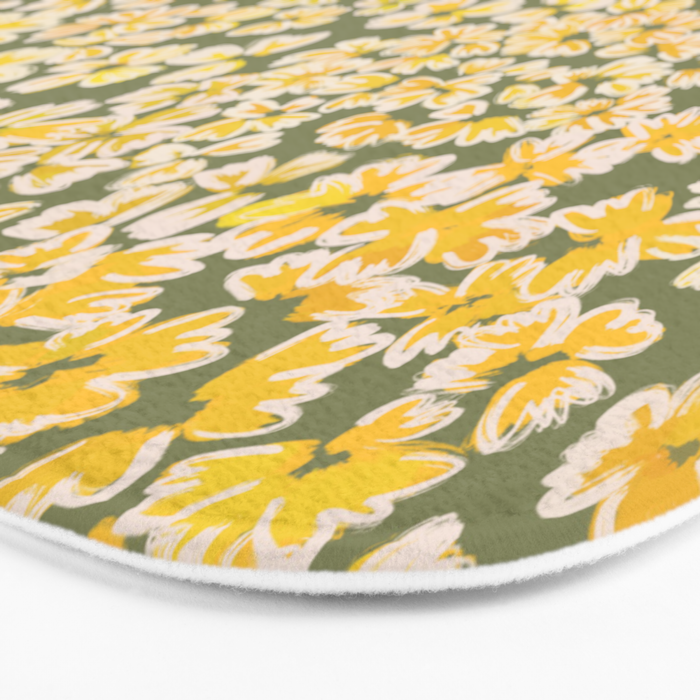 Bohemian Wildflower Meadow Bath Mat Gallery Image 3