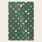 Geometric christmas decoration pattern Cutting Board Gallery Image 1