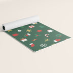 Geometric christmas decoration pattern Yoga Mat Gallery Image 2