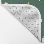 Geometric christmas decoration pattern Bath Mat Gallery Image 2