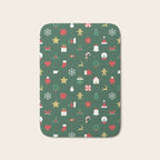 Geometric christmas decoration pattern Bath Mat Gallery Image 1