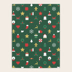 Geometric christmas decoration pattern Poster Gallery Image 4