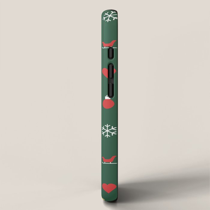 Geometric christmas decoration pattern iPhone Case Gallery Image 2
