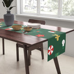 Geometric christmas decoration pattern Table Runner Gallery Image 2
