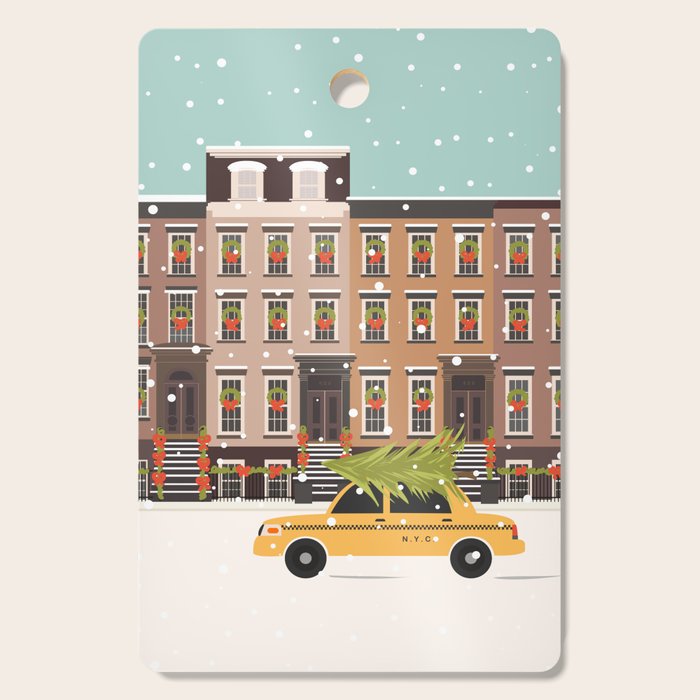 New York City Christmas Cutting Board Gallery Image 1
