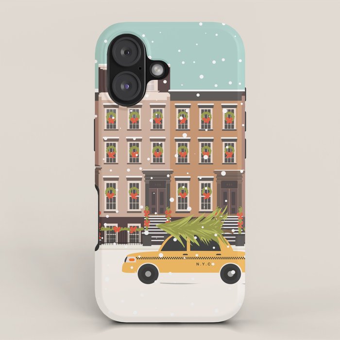 New York City Christmas iPhone Case Gallery Image 1