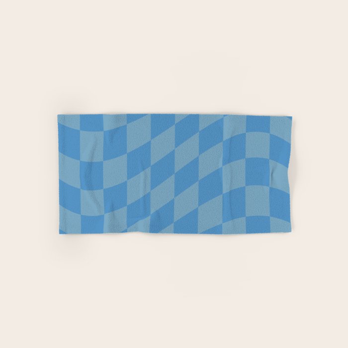Wavy Seaside Blues Bath Towel Gallery Image 1