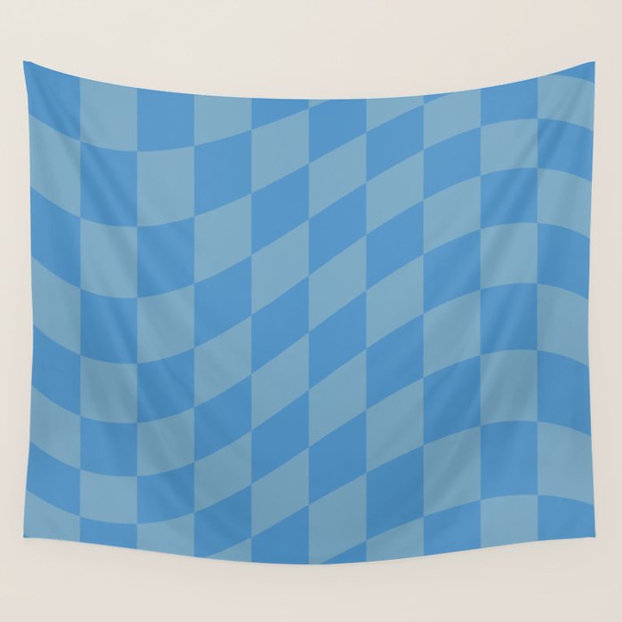 Wavy Seaside Blues Wall Tapestry Gallery Image 1