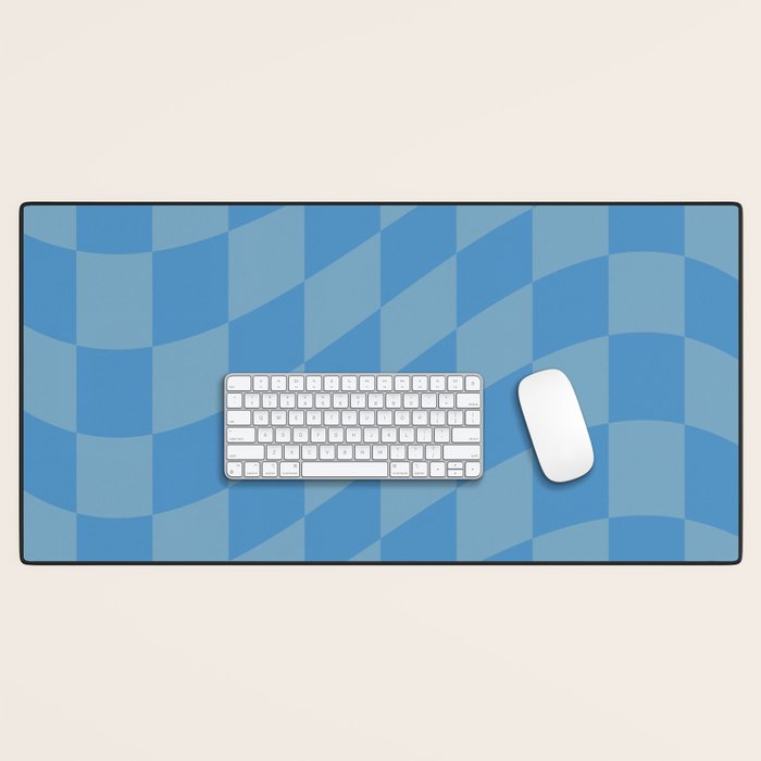 Wavy Seaside Blues Desk Mat Gallery Image 1