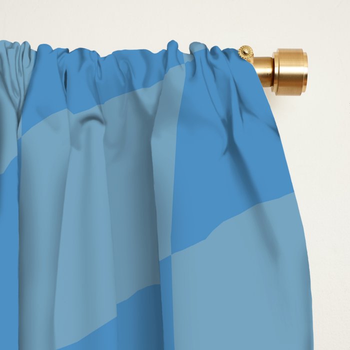 Wavy Seaside Blues Window Curtain Gallery Image 2