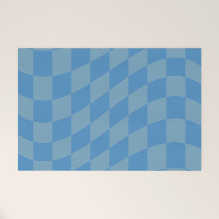 Wavy Seaside Blues Welcome Mat Gallery Image 1