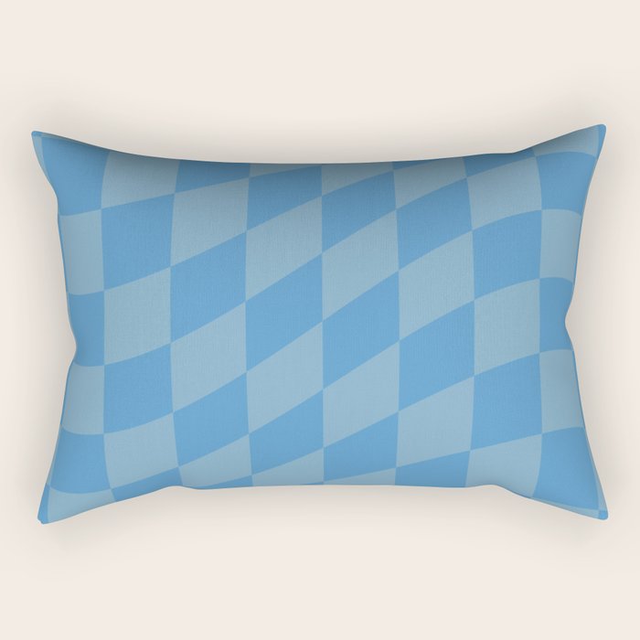 Wavy Seaside Blues Rectangular Pillow Gallery Image 2