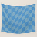 Wavy Seaside Blues Wall Tapestry Gallery Image 4