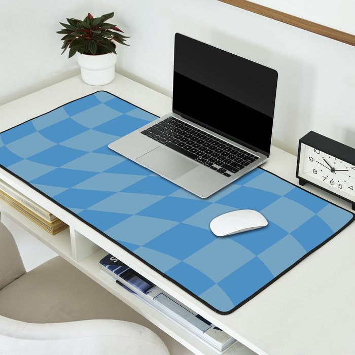 Wavy Seaside Blues Desk Mat Gallery Image 2
