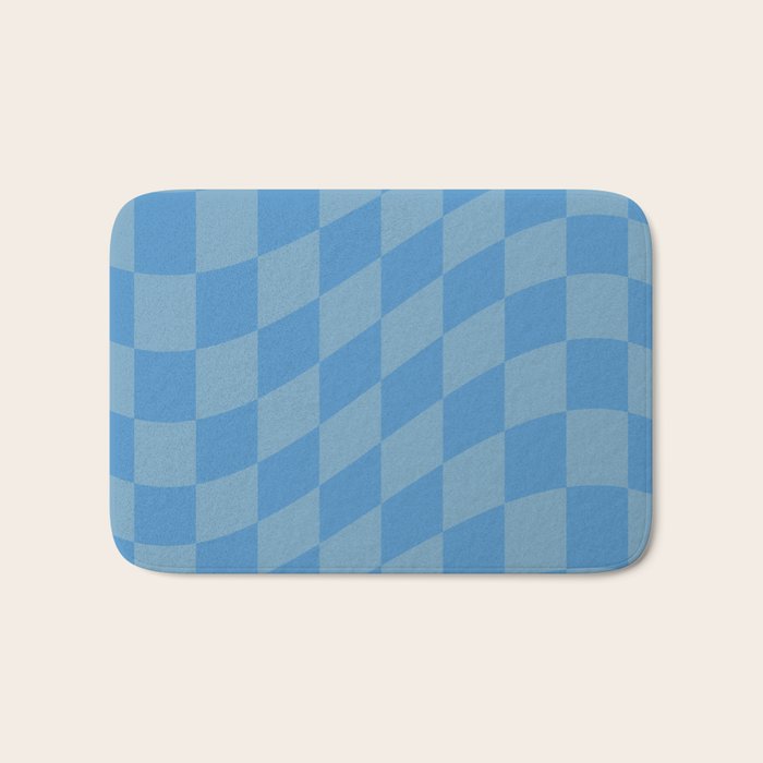 Wavy Seaside Blues Bath Mat Gallery Image 1