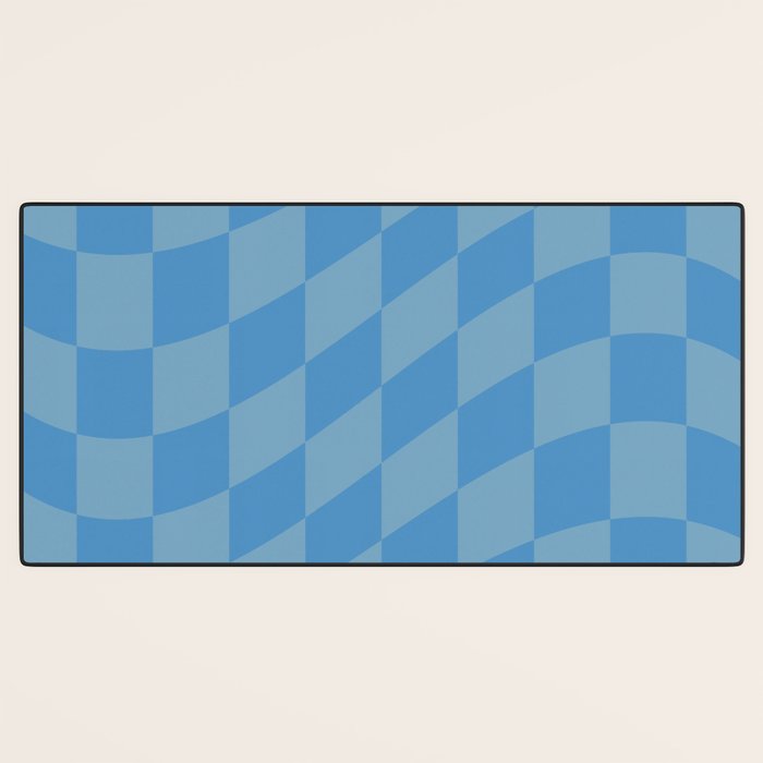 Wavy Seaside Blues Desk Mat Gallery Image 3