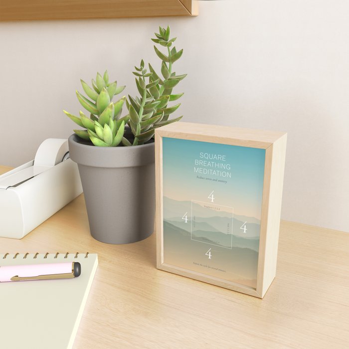 Square breathing meditation Mini Art Print Gallery Image 2