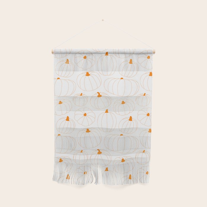 Autumn pumpkin vegetable pattern Wall Hanging Gallery Image 1