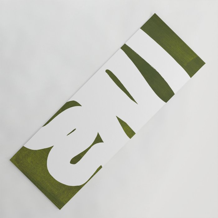 Olive Green Wiggle Run Yoga Mat Gallery Image 1