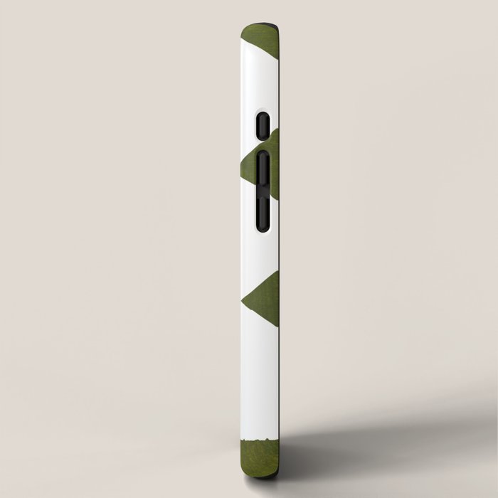 Olive Green Wiggle Run iPhone Case Gallery Image 2