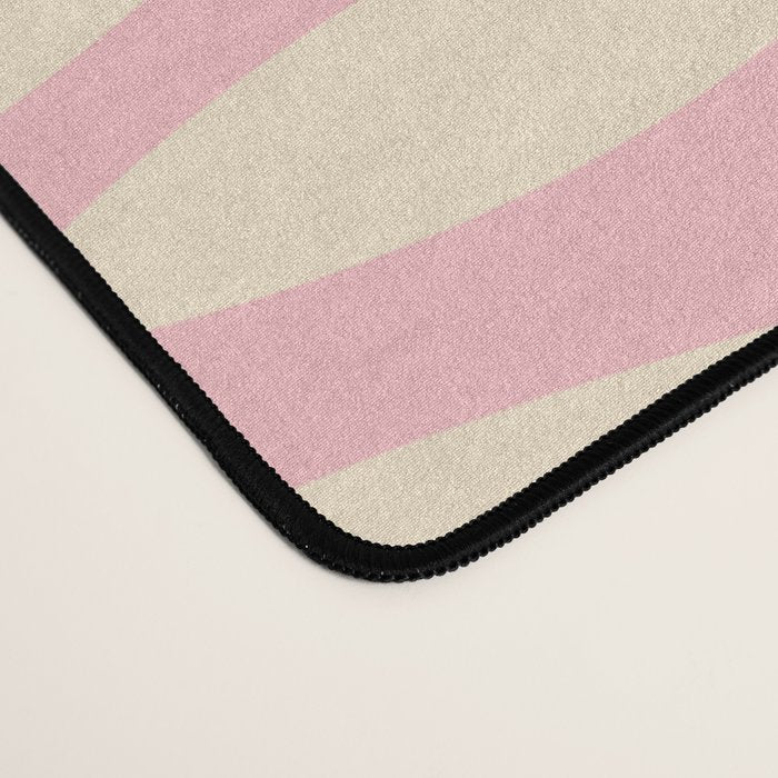 Coastal Fish Minimal Pattern in Soft Pink Baby Blue Cream Desk Mat Gallery Image 4