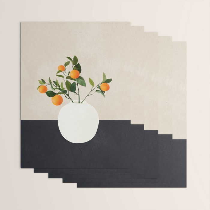  Orange Tree Branch in a Vase 01 Wrapping Paper Gallery Image 3