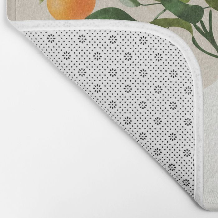  Orange Tree Branch in a Vase 01 Bath Mat Gallery Image 2