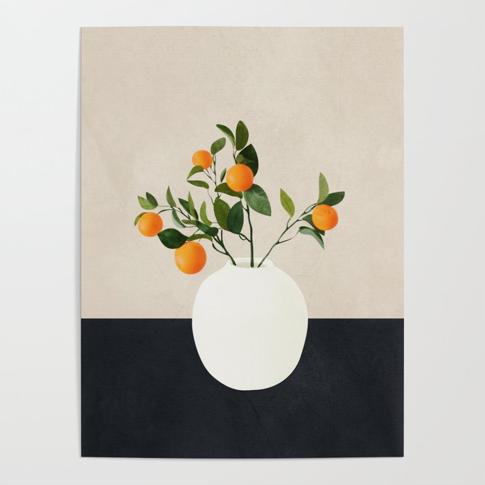  Orange Tree Branch in a Vase 01 Poster Gallery Image 4