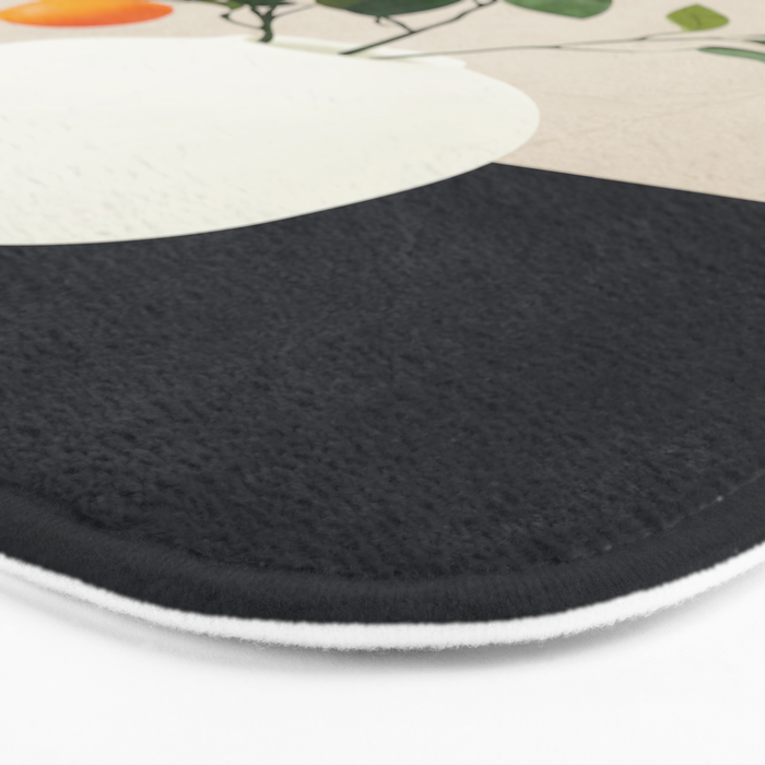  Orange Tree Branch in a Vase 01 Bath Mat Gallery Image 3