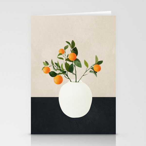  Orange Tree Branch in a Vase 01 Stationery Card Gallery Image 2