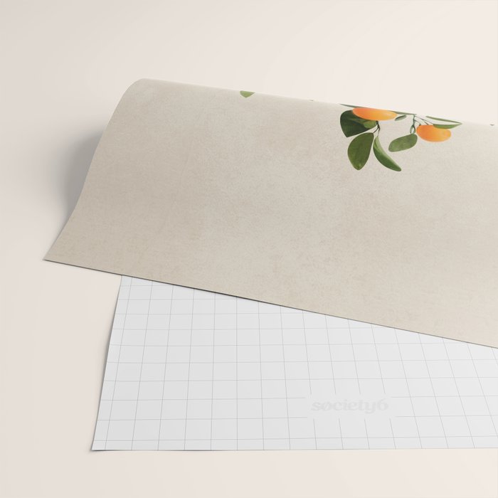  Orange Tree Branch in a Vase 01 Wrapping Paper Gallery Image 2