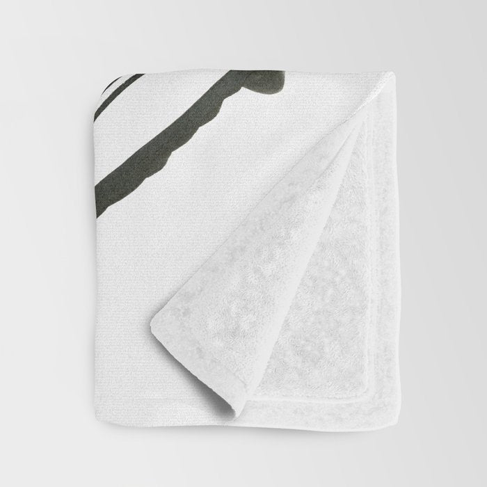 Quaking Aspen - Black Tree Rings Throw Blanket Gallery Image 3