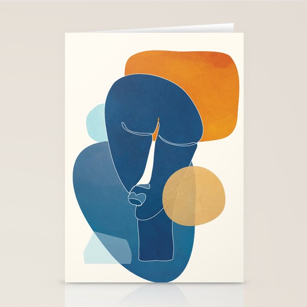 Abstract Mask Design 2 Stationery Card Gallery Image 1