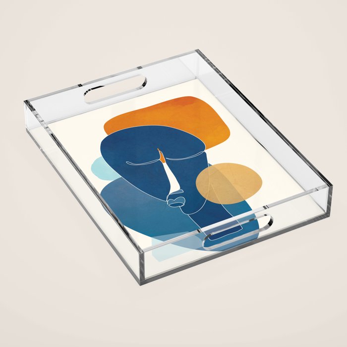 Abstract Mask Design 2 Acrylic Tray Gallery Image 1
