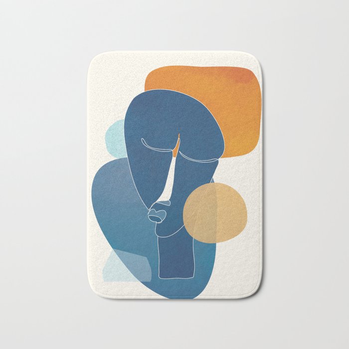 Abstract Mask Design 2 Bath Mat Gallery Image 1
