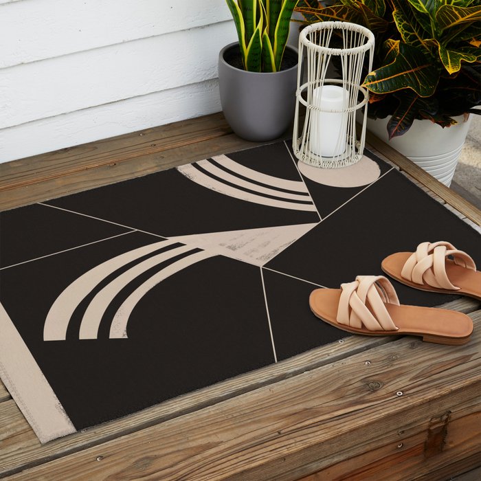 Minimal Abstract Art 70 Outdoor Rug Gallery Image 2