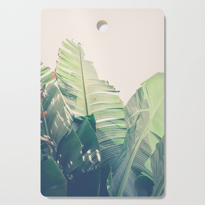 Diversity - tropical banana leaf photograph Cutting Board Gallery Image 1