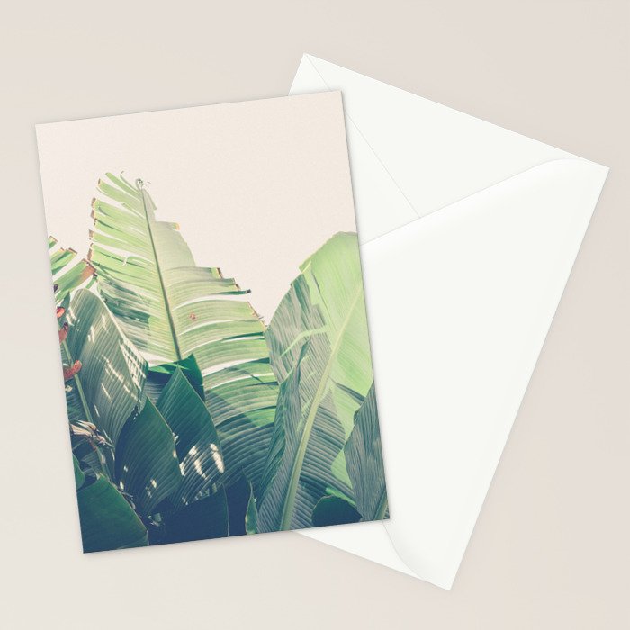 Diversity - tropical banana leaf photograph Stationery Card Gallery Image 2