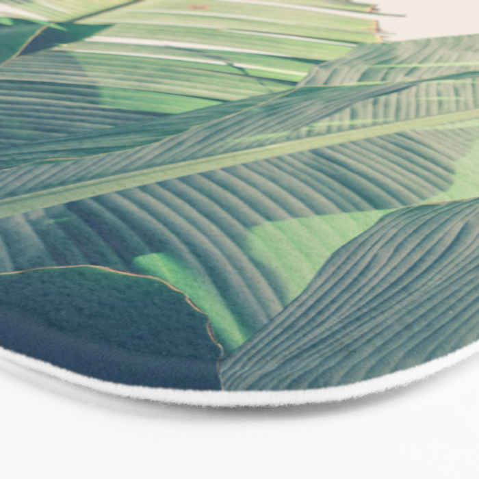 Diversity - tropical banana leaf photograph Bath Mat Gallery Image 3