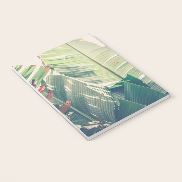 Diversity - tropical banana leaf photograph Notebook Gallery Image 3