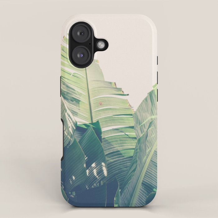 Diversity - tropical banana leaf photograph iPhone Case Gallery Image 1